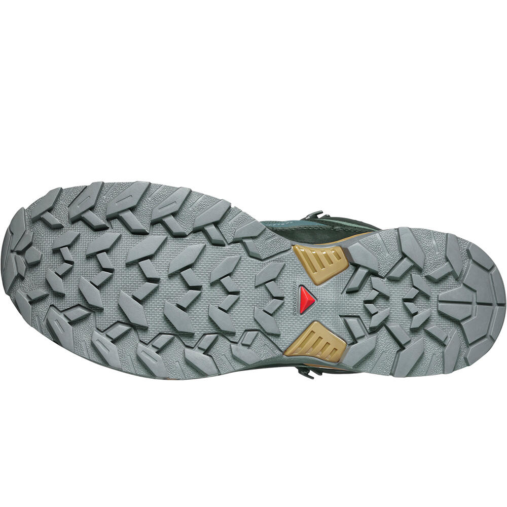 Salomon bota trekking hombre X ULTRA 360 MID GORE-TEX VERDE vista superior