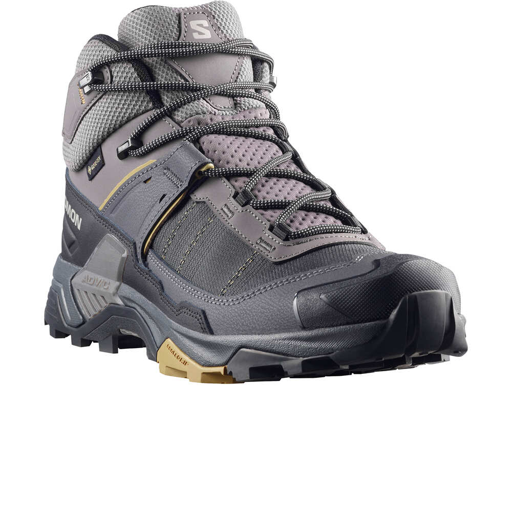 Salomon bota trekking hombre X ULTRA 5 MID GORE-TEX GRIS lateral interior