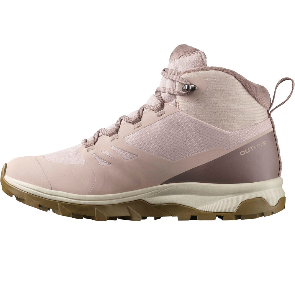 Salomon bota trekking mujer OUTSNAP WATERPROOF MARRON puntera