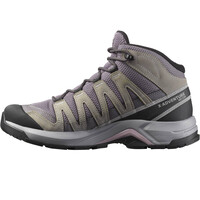 Salomon bota trekking mujer X-ADVENTURE RECON MID GORE-TEX GRIS lateral interior