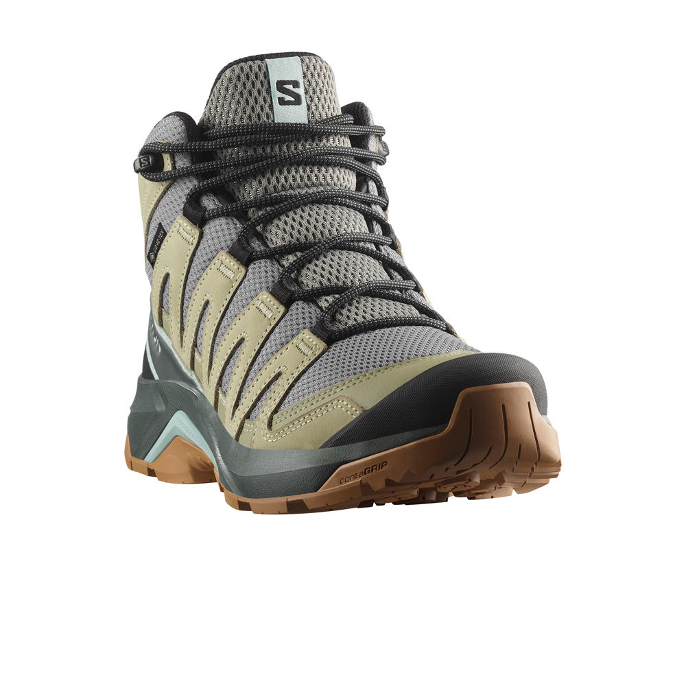 Salomon bota trekking mujer X-ADVENTURE RECON MID GORE-TEX GRIS puntera
