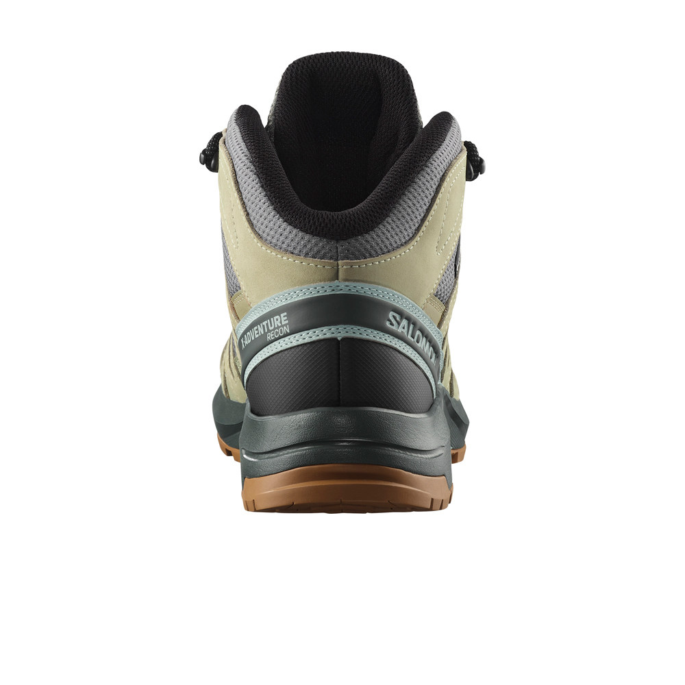 Salomon bota trekking mujer X-ADVENTURE RECON MID GORE-TEX GRIS vista trasera