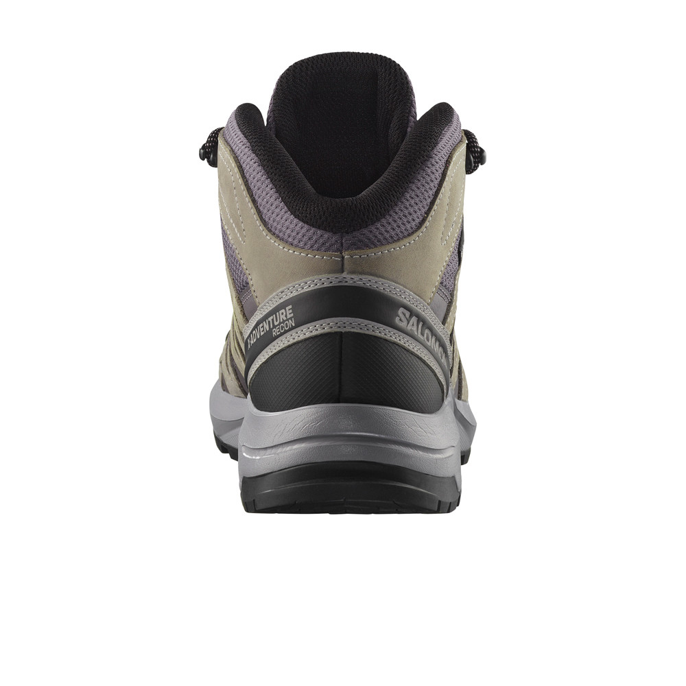Salomon bota trekking mujer X-ADVENTURE RECON MID GORE-TEX GRIS vista trasera