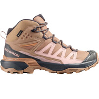 Salomon bota trekking mujer X ULTRA 360 MID GORE-TEX MARRON lateral exterior