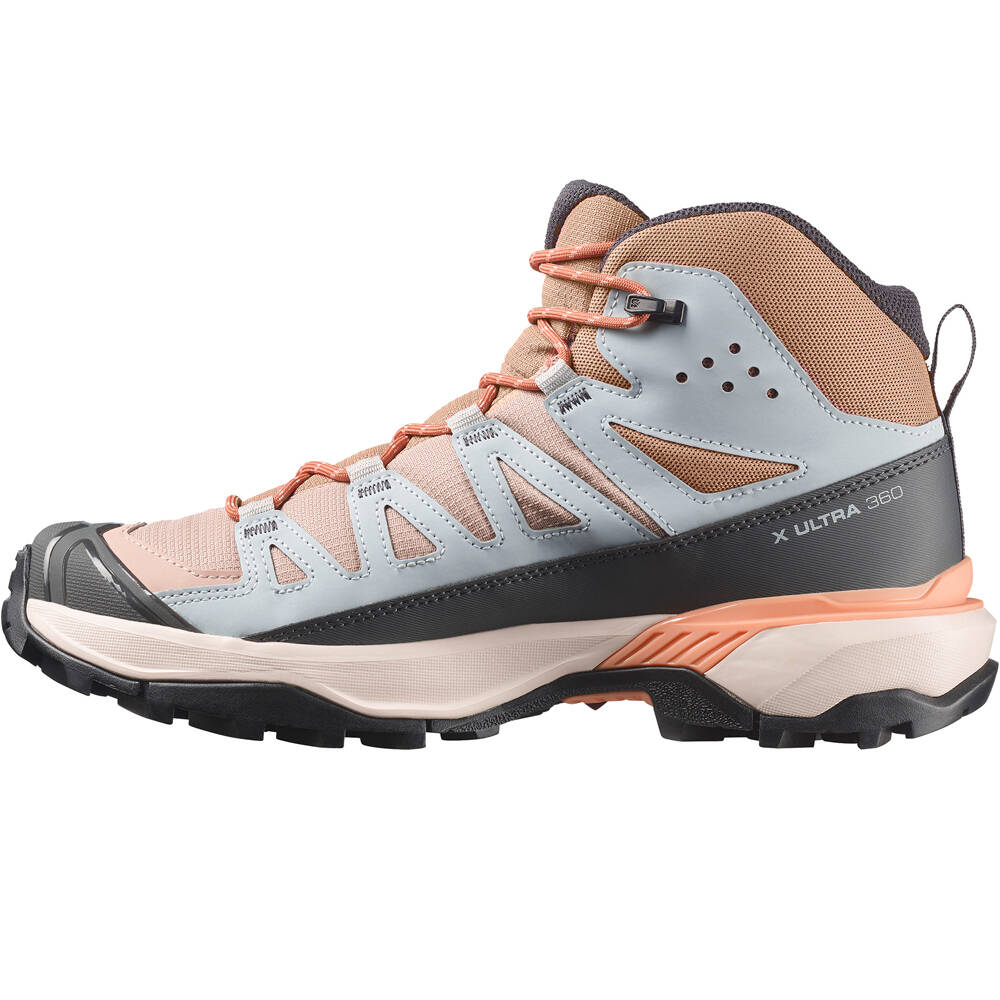 Salomon bota trekking mujer X ULTRA 360 MID GORE-TEX MARRON puntera