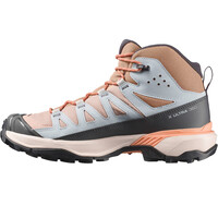Salomon bota trekking mujer X ULTRA 360 MID GORE-TEX MARRON puntera
