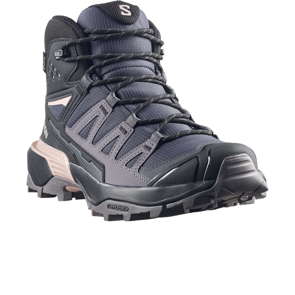 Salomon bota trekking mujer X ULTRA 360 MID GORE-TEX ROSA lateral interior