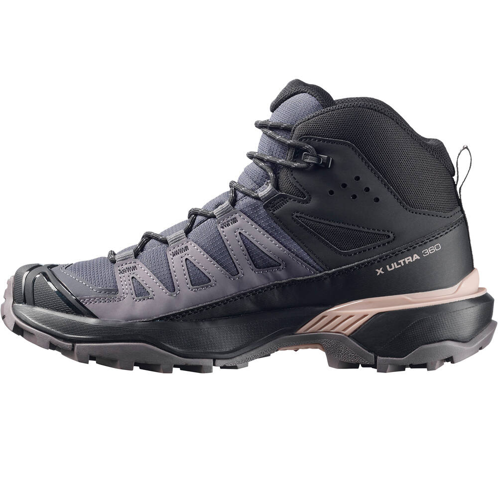 Salomon bota trekking mujer X ULTRA 360 MID GORE-TEX ROSA puntera