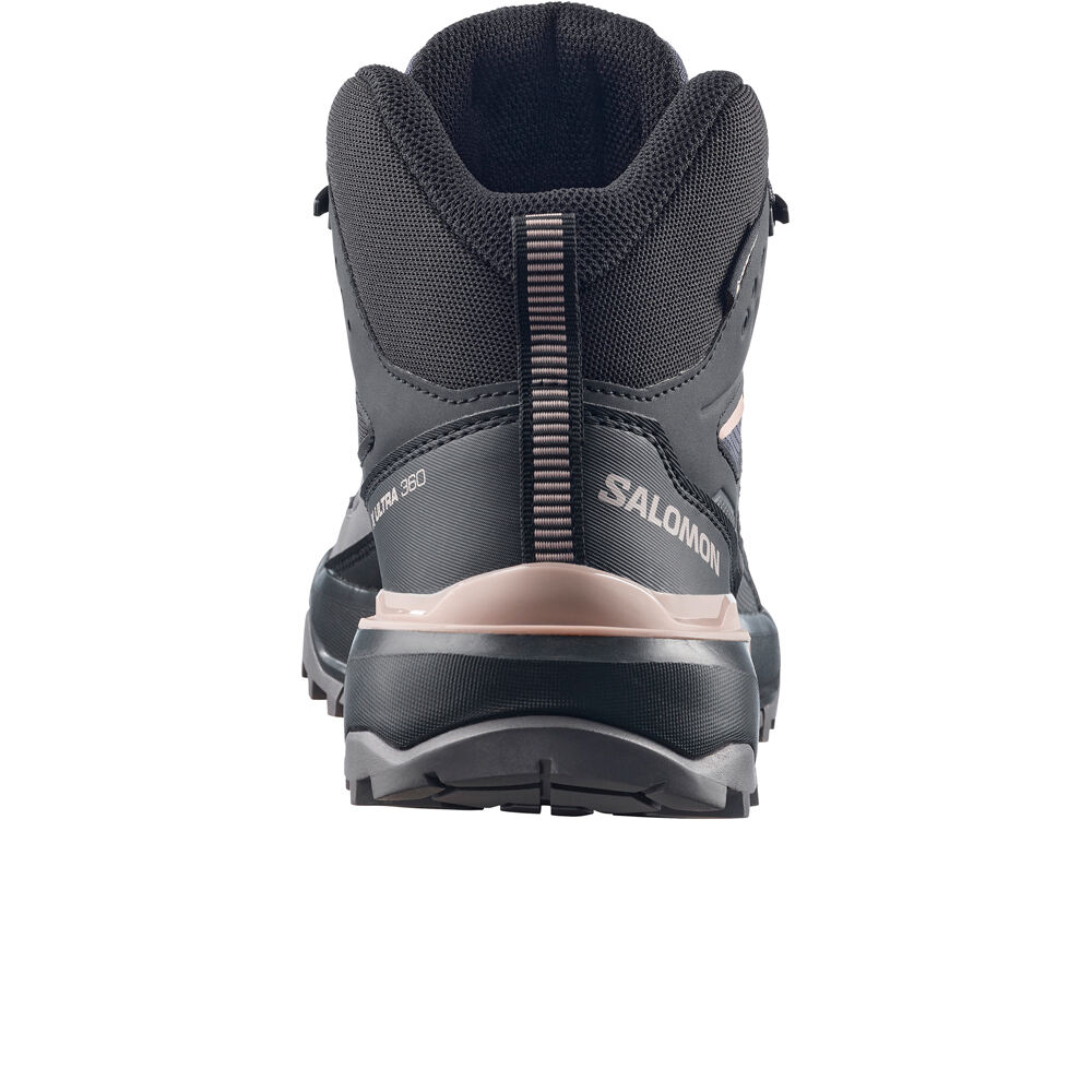 Salomon bota trekking mujer X ULTRA 360 MID GORE-TEX ROSA vista trasera