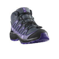 Salomon bota trekking niño XA PRO V8 MID WATERPROOF GRIS lateral interior