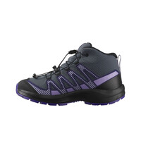 Salomon bota trekking niño XA PRO V8 MID WATERPROOF GRIS puntera