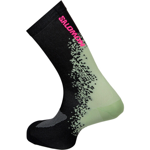 Salomon calcetines running GRVL NEGRO