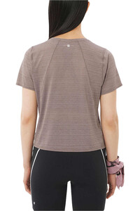 Salomon camiseta entrenamiento manga corta mujer SHKOUT AIR CROPP NEGRO vista trasera