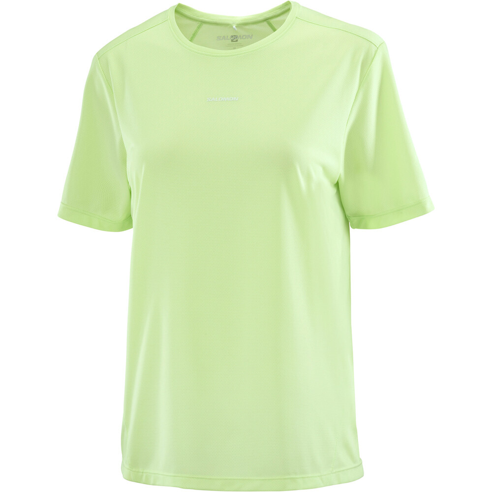 Salomon camiseta entrenamiento manga corta mujer SHKOUT CORE MORADO vista detalle
