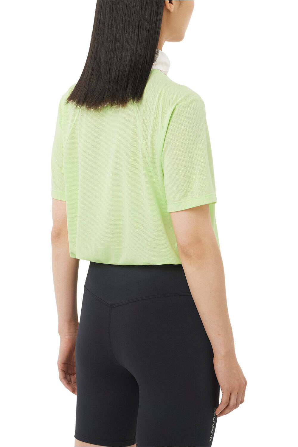 Salomon camiseta entrenamiento manga corta mujer SHKOUT CORE MORADO vista trasera