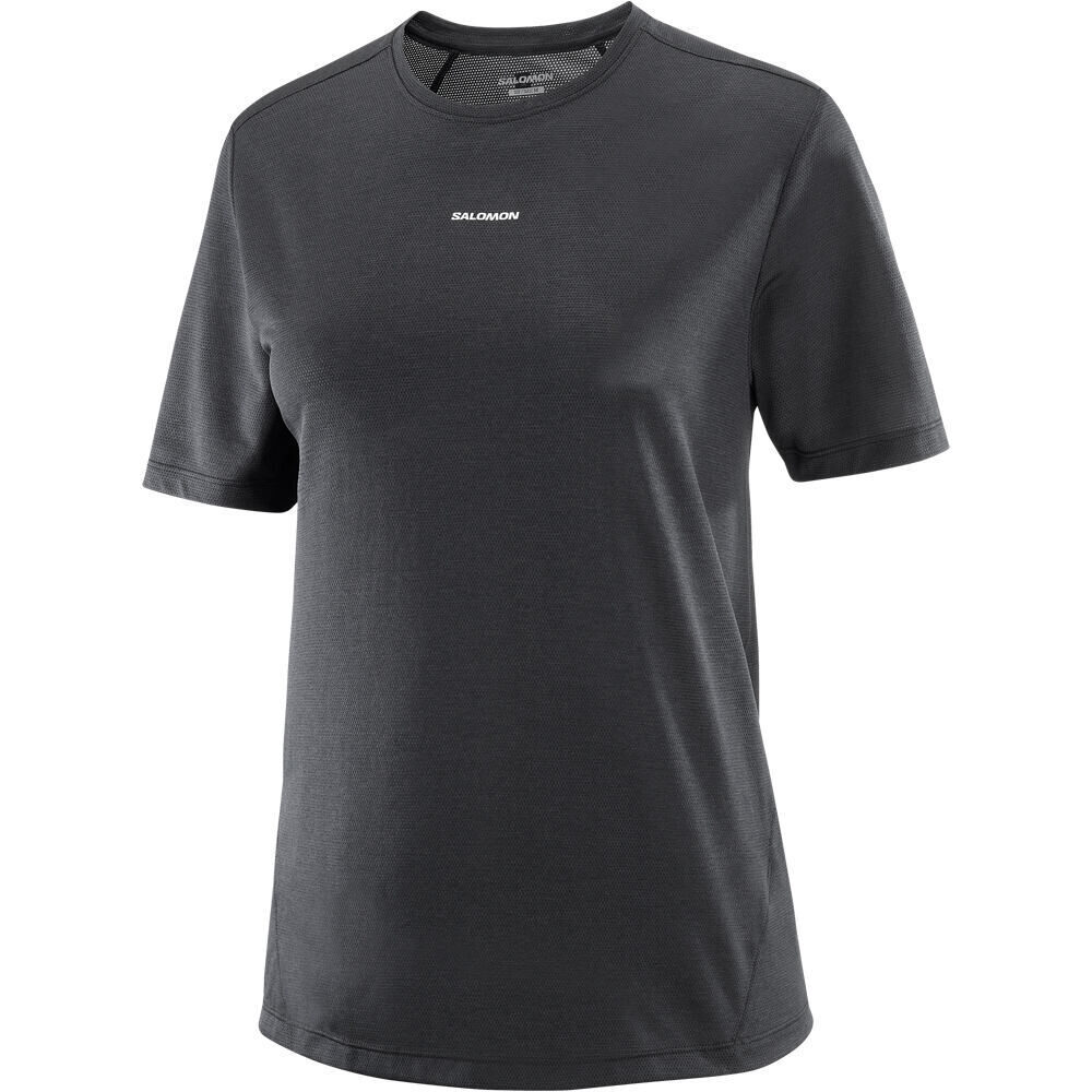 Salomon camiseta entrenamiento manga corta mujer SHKOUT CORE NEGRO 03