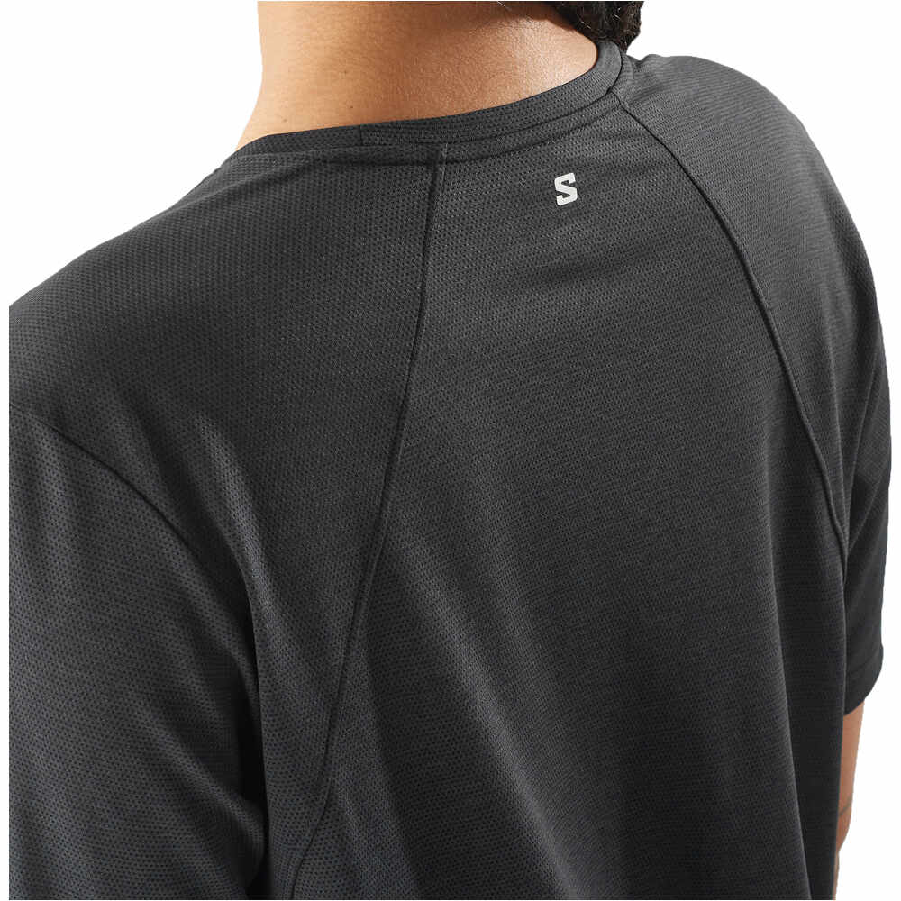 Salomon camiseta entrenamiento manga corta mujer SHKOUT CORE NEGRO 04