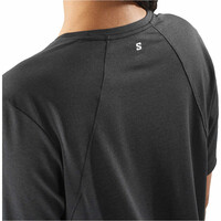 Salomon camiseta entrenamiento manga corta mujer SHKOUT CORE NEGRO 04