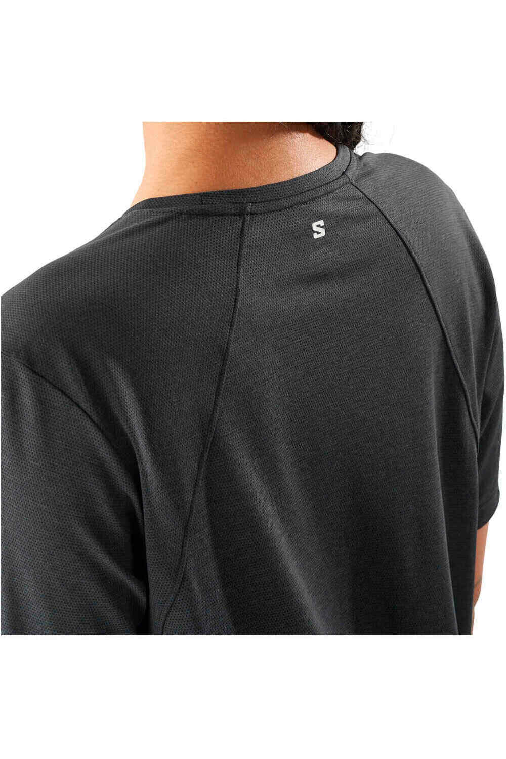Salomon camiseta entrenamiento manga corta mujer SHKOUT CORE NEGRO vista detalle