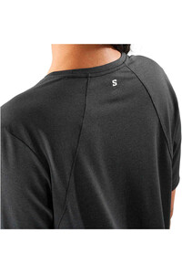 Salomon camiseta entrenamiento manga corta mujer SHKOUT CORE NEGRO vista detalle
