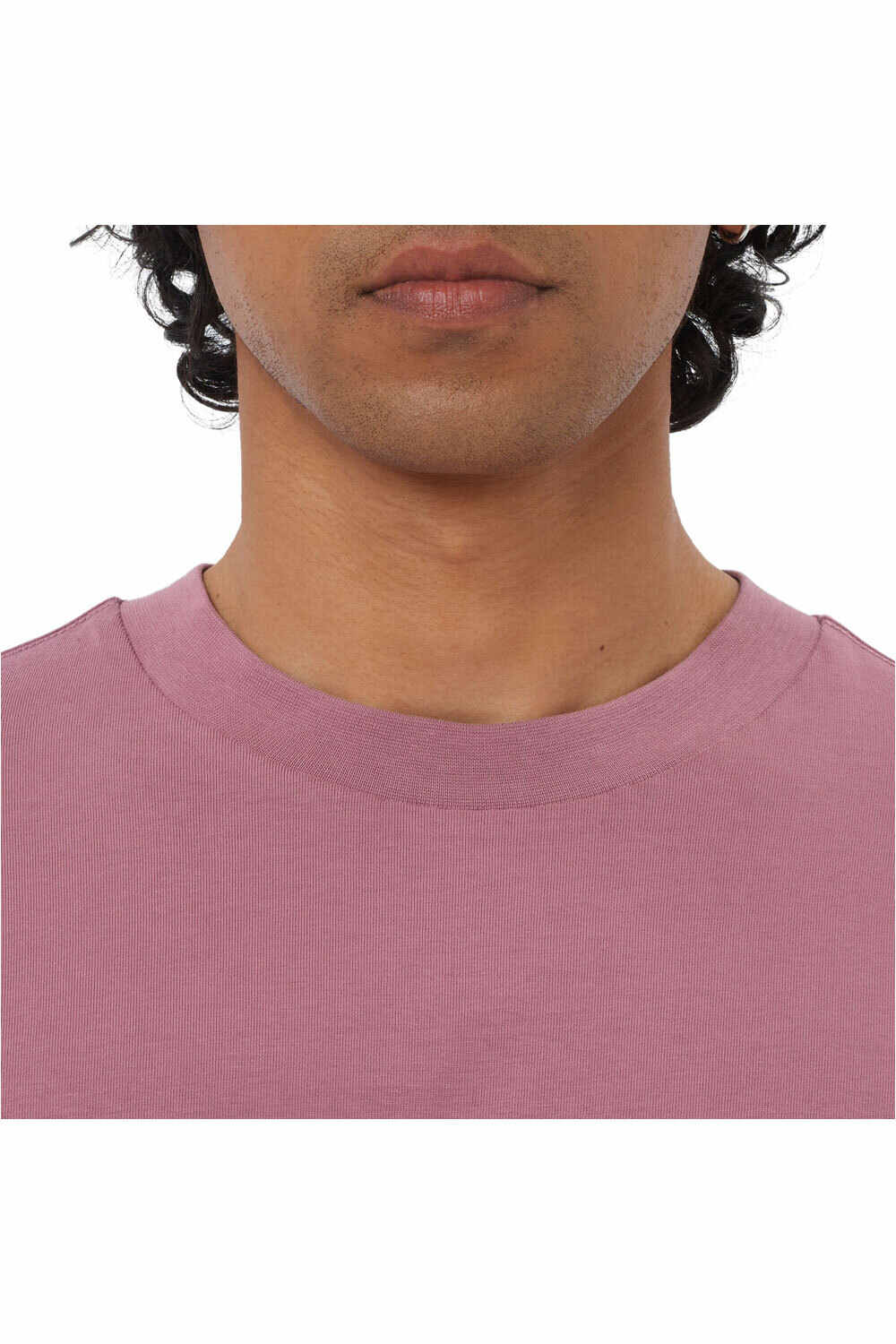 Salomon camiseta montaña manga corta hombre ROUND LOGO ROSA 04
