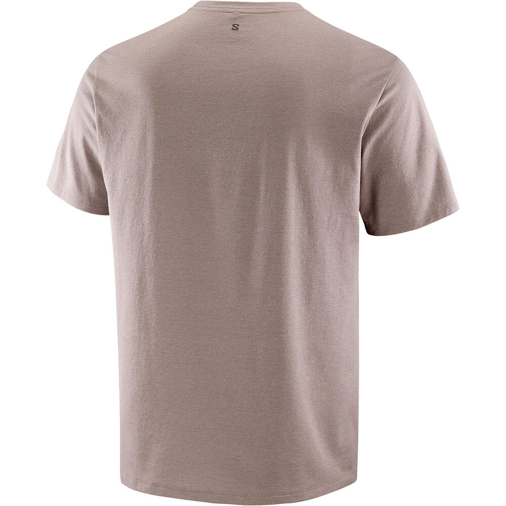 Salomon camiseta montaña manga corta hombre TRACKLINE NEGRO 03