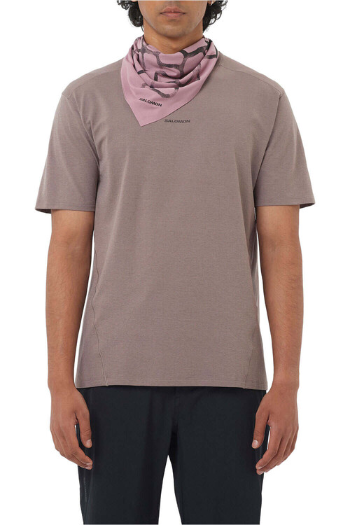 Salomon camiseta montaña manga corta hombre TRACKLINE NEGRO