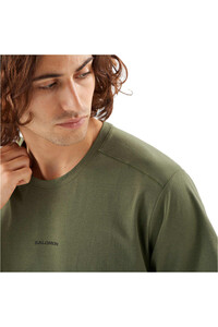 Salomon camiseta montaña manga corta hombre TRACKLINE VERDE 03