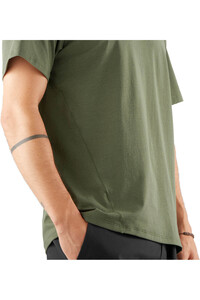 Salomon camiseta montaña manga corta hombre TRACKLINE VERDE vista detalle