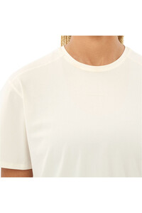 Salomon camiseta montaña manga corta mujer TRACKLINE BLANCO vista detalle