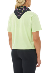 Salomon camiseta montaña manga corta mujer TRACKLINE VERDE vista trasera