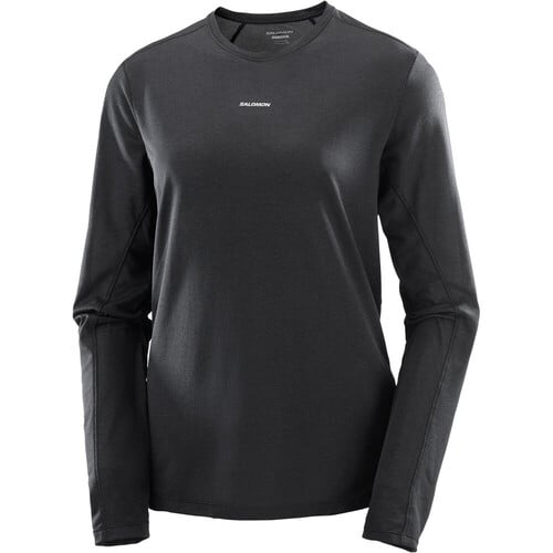 Salomon camiseta montaña manga larga mujer SHKOUT CORE NEGRO