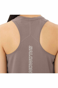 Salomon camiseta tirantes running SENSE AERO NEGRO vista detalle