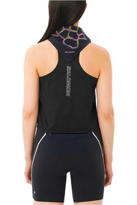 Salomon camiseta tirantes running SENSE AERO NEGRO vista trasera