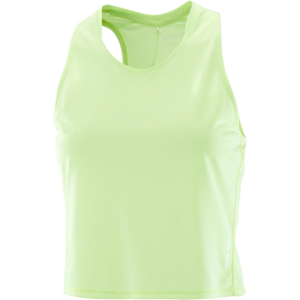 Salomon camiseta tirantes running SENSE AERO VERDE 03