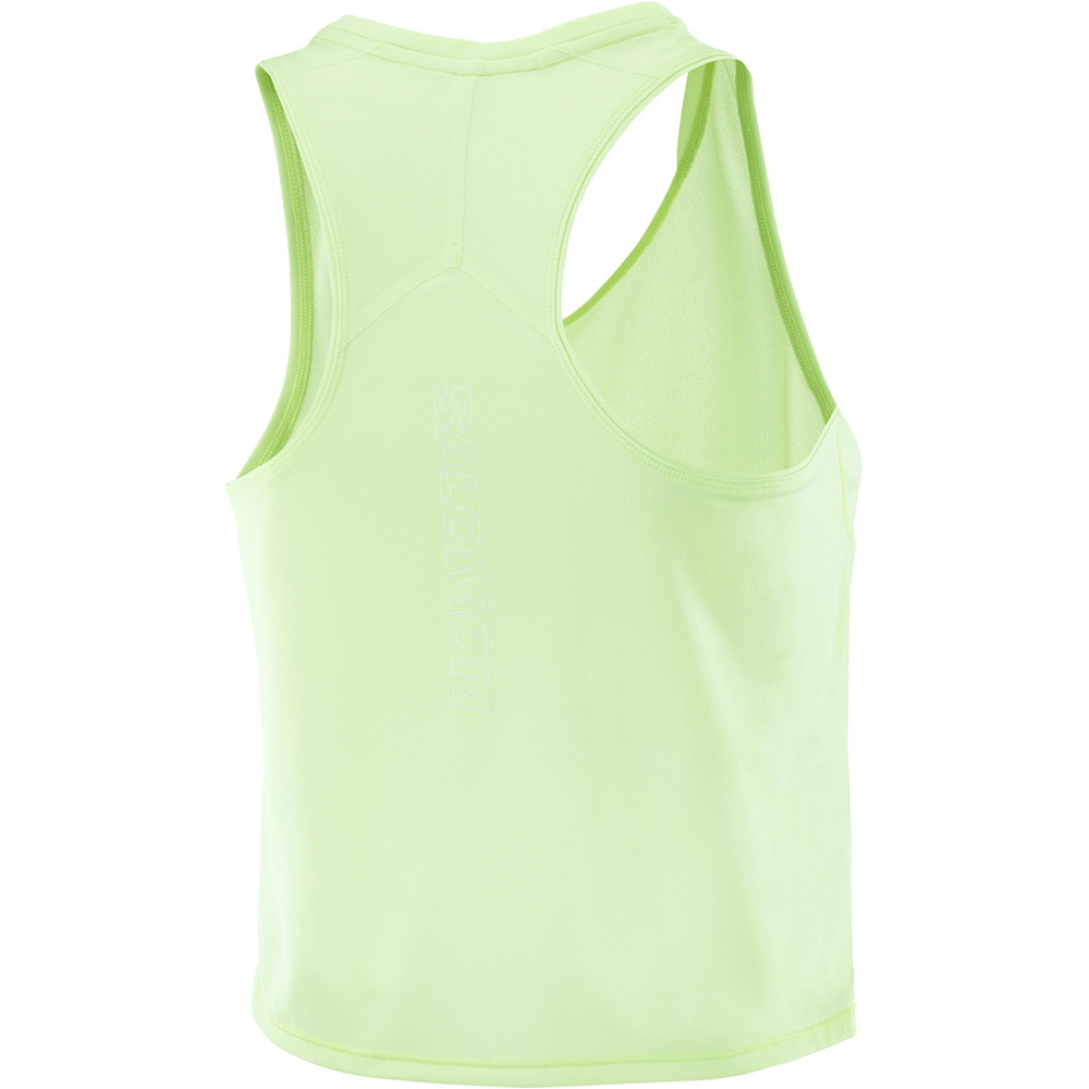 Salomon camiseta tirantes running SENSE AERO VERDE 04