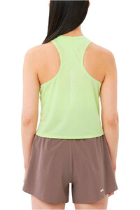 Salomon camiseta tirantes running SENSE AERO VERDE vista trasera