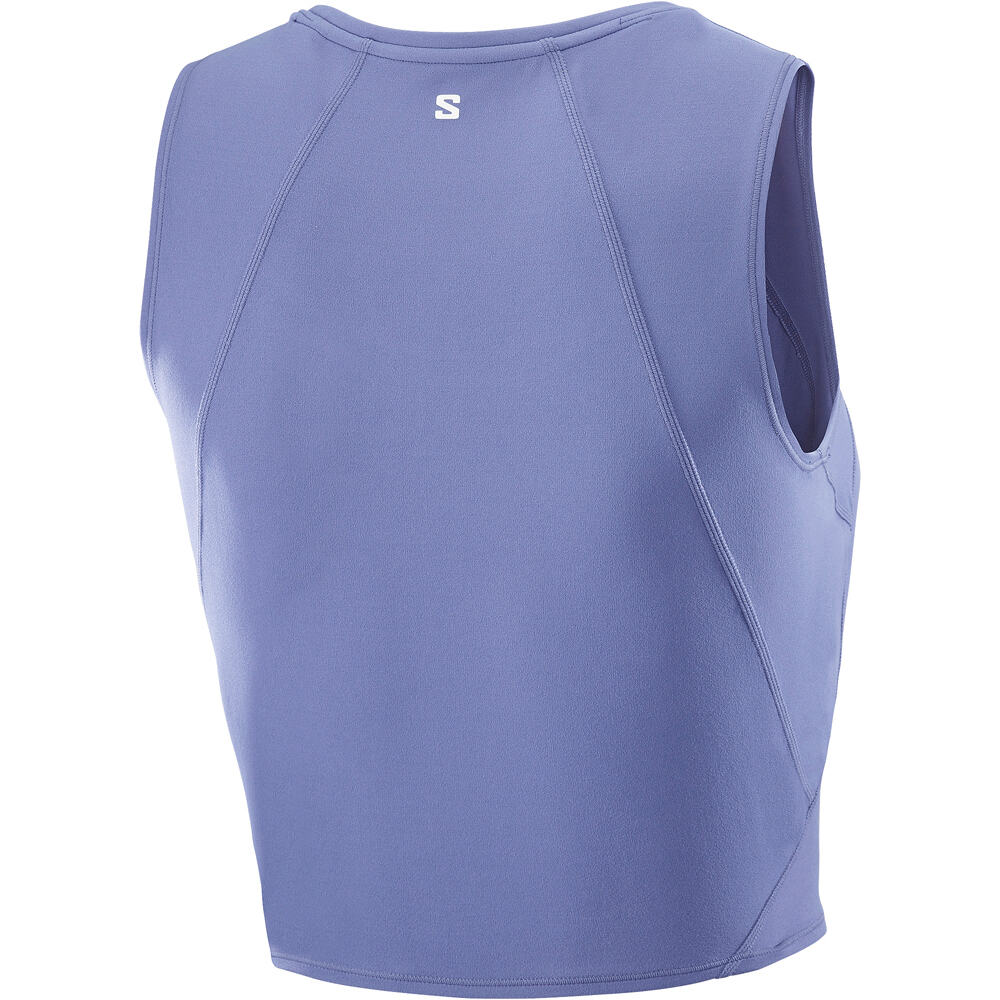 Salomon camiseta tirantes running SHKOUT BLISS AZUL 03