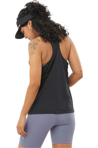 Salomon camiseta tirantes SHKOUT CORE NEGRO vista trasera