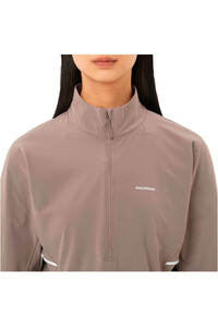 Salomon camisetas trail running manga larga mujer SENSE AERO NEGRO 03