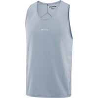 Salomon camisetas trail running tirantes hombre SENSE AERO SINGLET GFX AZUL 03