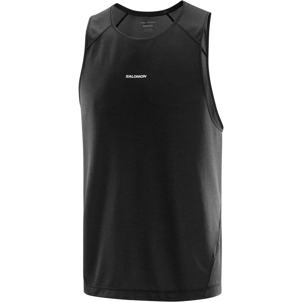 Salomon camisetas trail running tirantes hombre SHKOUT CORE NEGRO 03