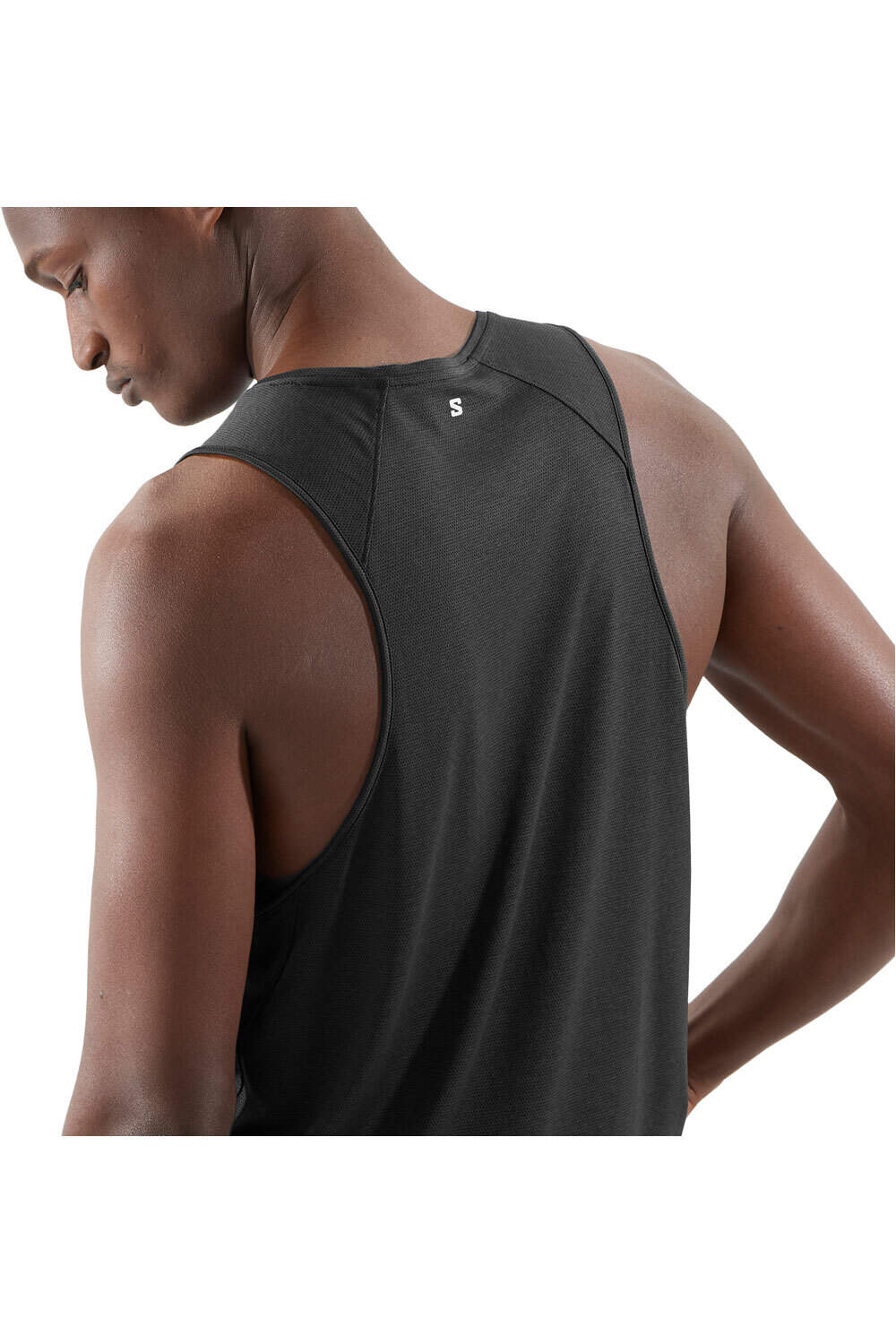 Salomon camisetas trail running tirantes hombre SHKOUT CORE NEGRO vista detalle