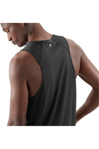 Salomon camisetas trail running tirantes hombre SHKOUT CORE NEGRO vista detalle