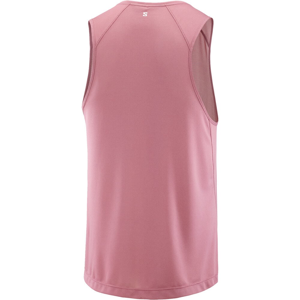 Salomon camisetas trail running tirantes hombre SHKOUT CORE ROSA 03