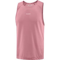 Salomon camisetas trail running tirantes hombre SHKOUT CORE ROSA vista detalle