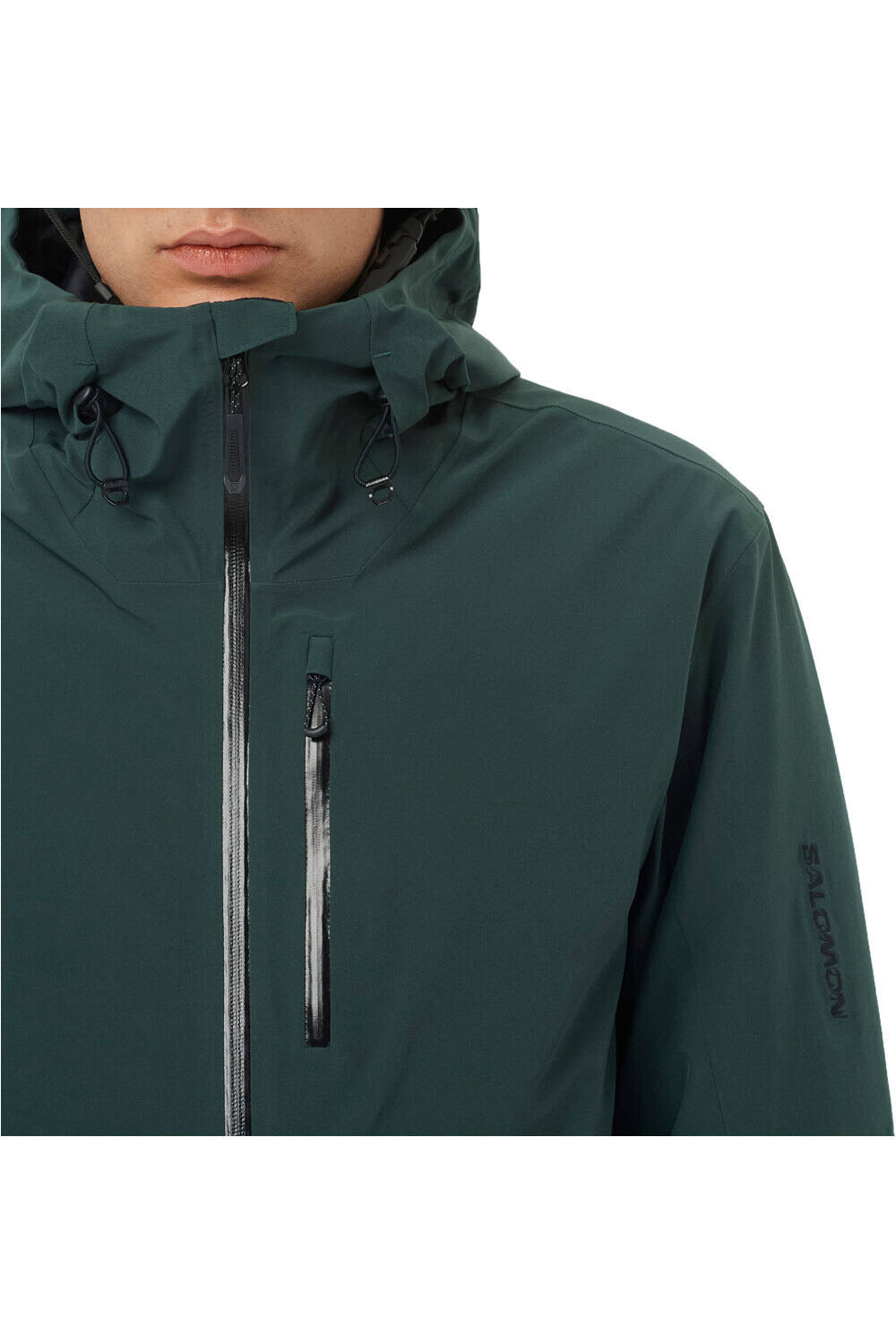 Salomon chaqueta esquí hombre HIGHLAND VERDE vista detalle