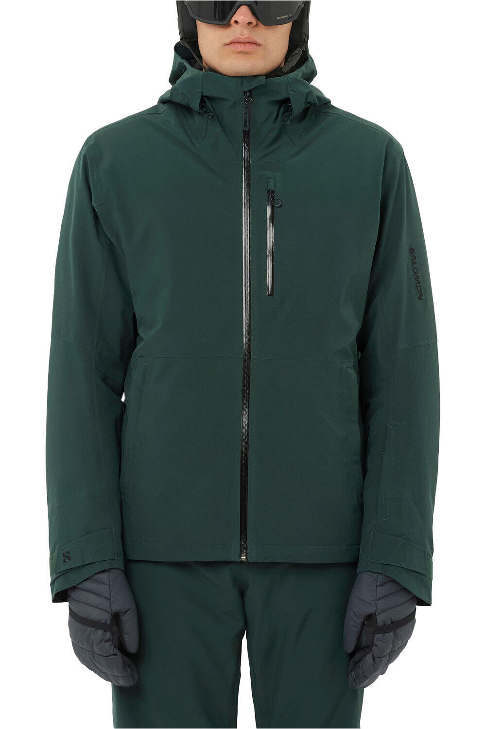 Salomon chaqueta esquí hombre HIGHLAND VERDE vista frontal