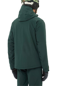 Salomon chaqueta esquí hombre HIGHLAND VERDE vista trasera