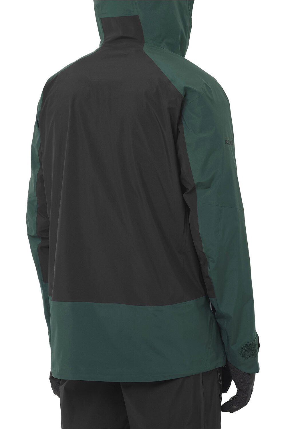 Salomon chaqueta esquí hombre SCRAMBLER GORE-TEX VERDE vista trasera